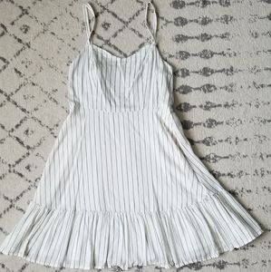 Old Navy Striped Mini Ruffle Dress Sz M